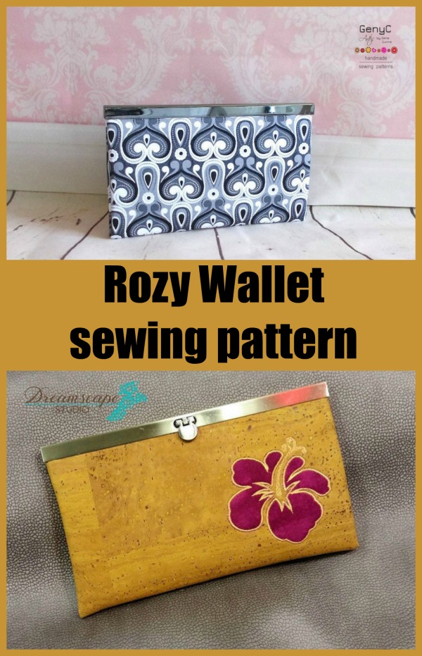 Rozy Wallet sewing pattern