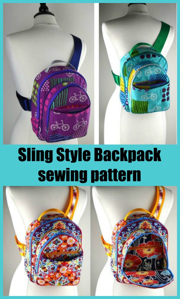 Sling Style Backpack sewing pattern