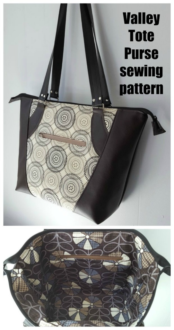 Valley Tote Purse sewing pattern - Sew Modern Bags