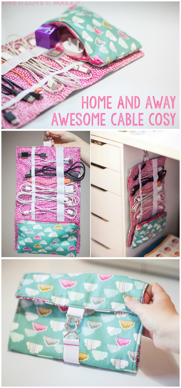 diy cable organizer bag