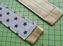 How to make (less bulky) leather bag straps. Makes them much easier to sew and can be used for any bag pattern.