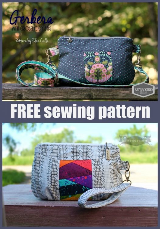 Gerbera Wristlet Purse FREE sewing pattern