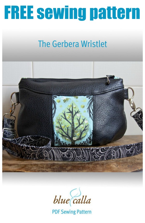 Gerbera Wristlet Purse FREE sewing pattern