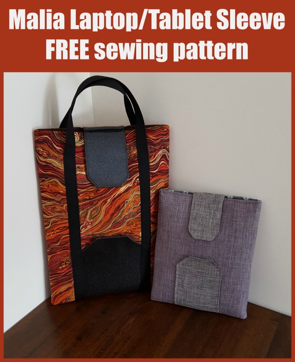 Malia Laptop/Tablet Sleeve FREE sewing pattern - Sew Modern Bags