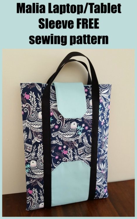 Malia Laptop/Tablet Sleeve FREE sewing pattern - Sew Modern Bags