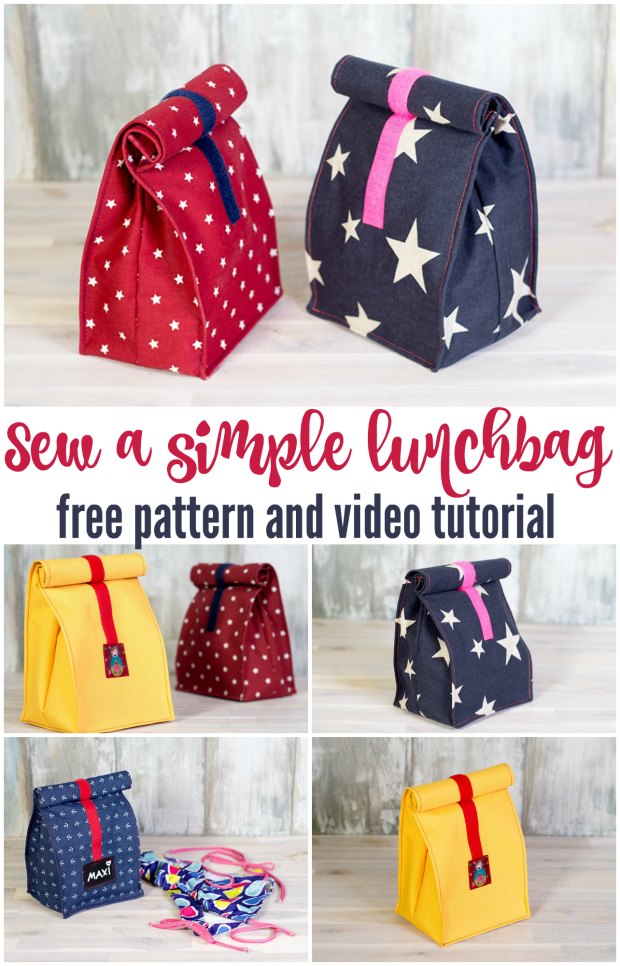 Sew Your Own Lunch Bag FREE video tutorial