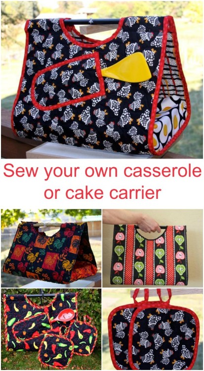 Cake and Casserole Carrier pattern - Sew Modern Bags