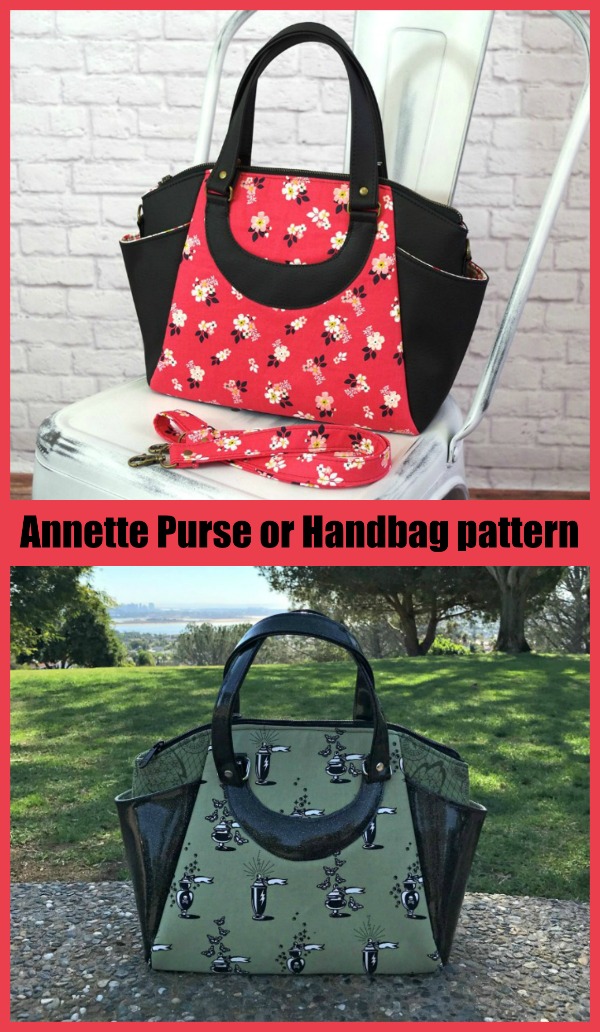Annette Purse or Handbag sewing pattern