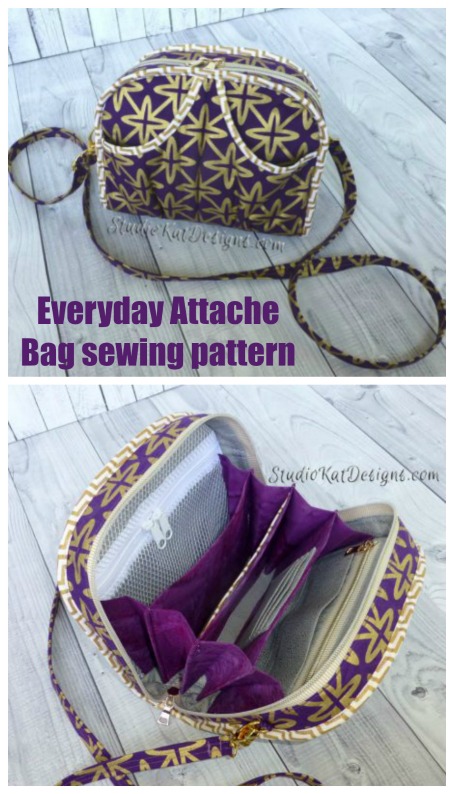 Everyday Attache Bag sewing pattern - Sew Modern Bags