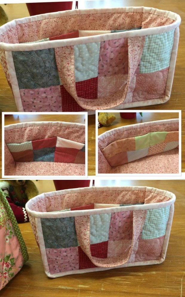 Sew your own craft basket, free sewing pattern