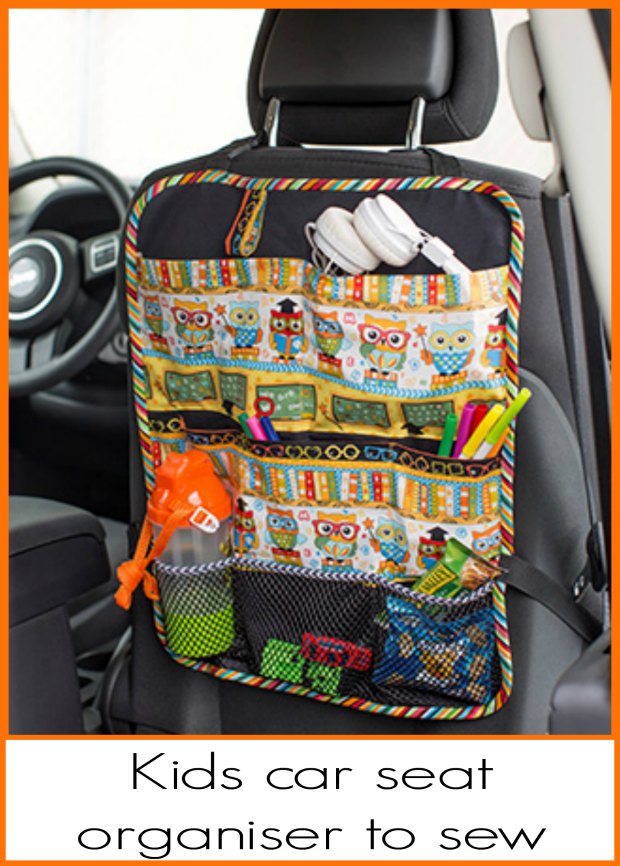 Car Seat Organiser FREE sewing pattern