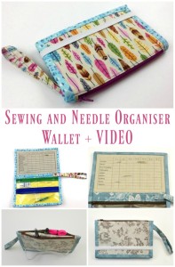 Sewing and needle holder wallet sewing pattern - Sew Modern Bags