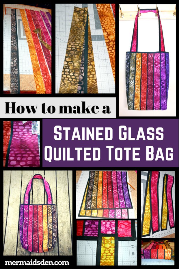 Stained Glass Tote Bag FREE sewing pattern & tutorial