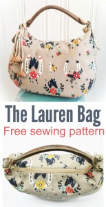 The Lauren Bag FREE sewing pattern - Sew Modern Bags