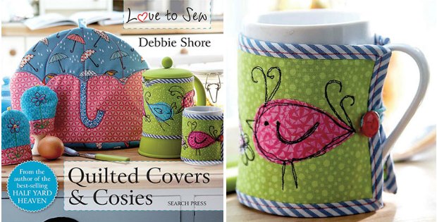 Book packed full of fun sewing patterns and projects for small and scrappy projects to much larger ones. Quilted covers and cosies to sew. Great gift ideas and stocking stuffers to sew.