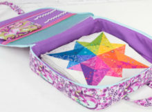Amethyst project organiser case sewing pattern. This bag features ample storage space for any project or hobby – quilting, drawing, hand-sewing, and so much more!