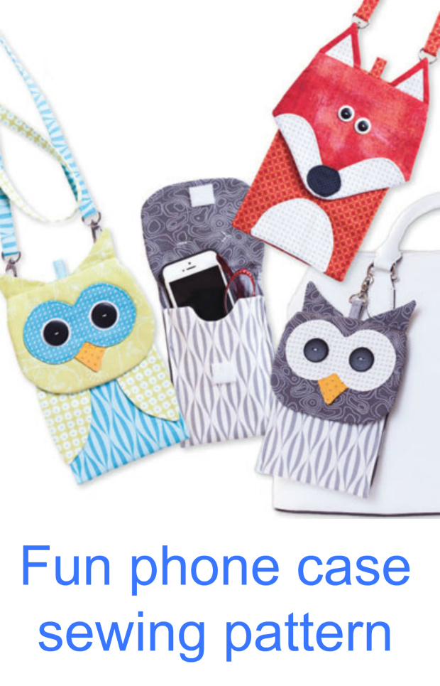 Fun animal phone case sewing pattern