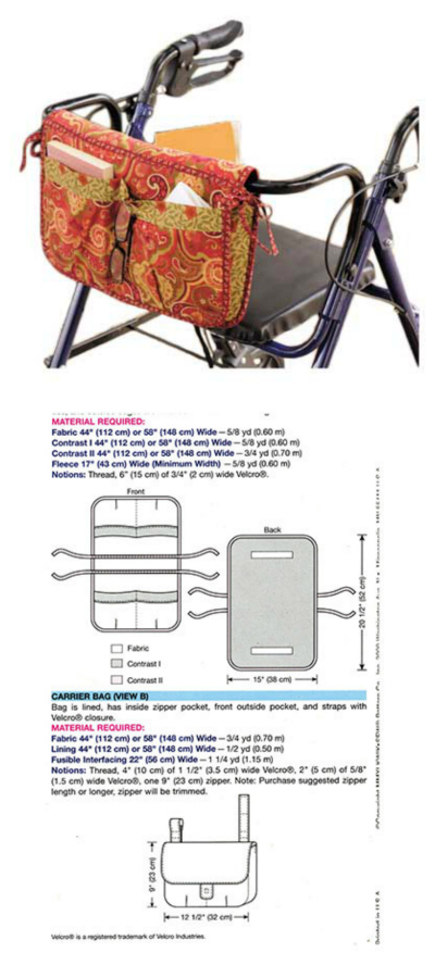 36 Designs Walker Bag Patterns To Sew AminahFrederick