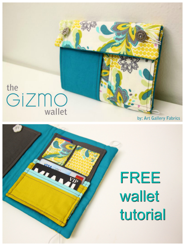 Gizmo Wallet for phone and cards FREE sewing tutorial & pattern