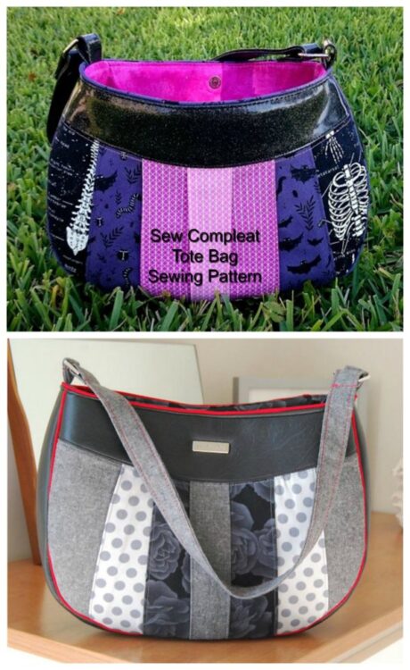 Sew compleat shoulder tote bag sewing pattern - Sew Modern Bags