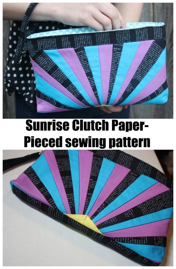 Sunrise Clutch Paper-Pieced sewing pattern