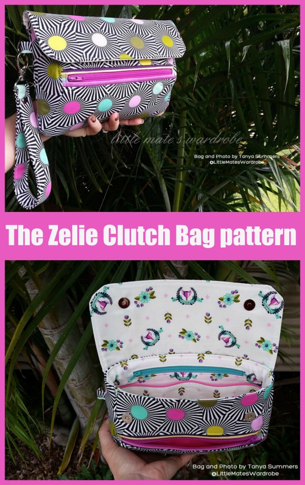 The Zelie Clutch Bag sewing pattern