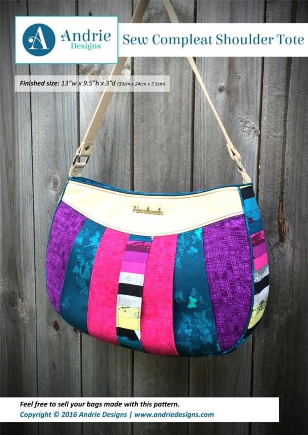 Simple Shoulder Strap Tote Bag sewing pattern - Sew Modern Bags