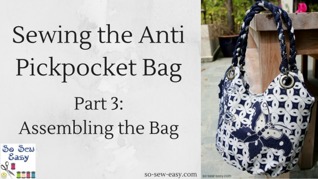 Safe Anti-pickpocket Bag FREE sewing pattern & videos - Sew Modern