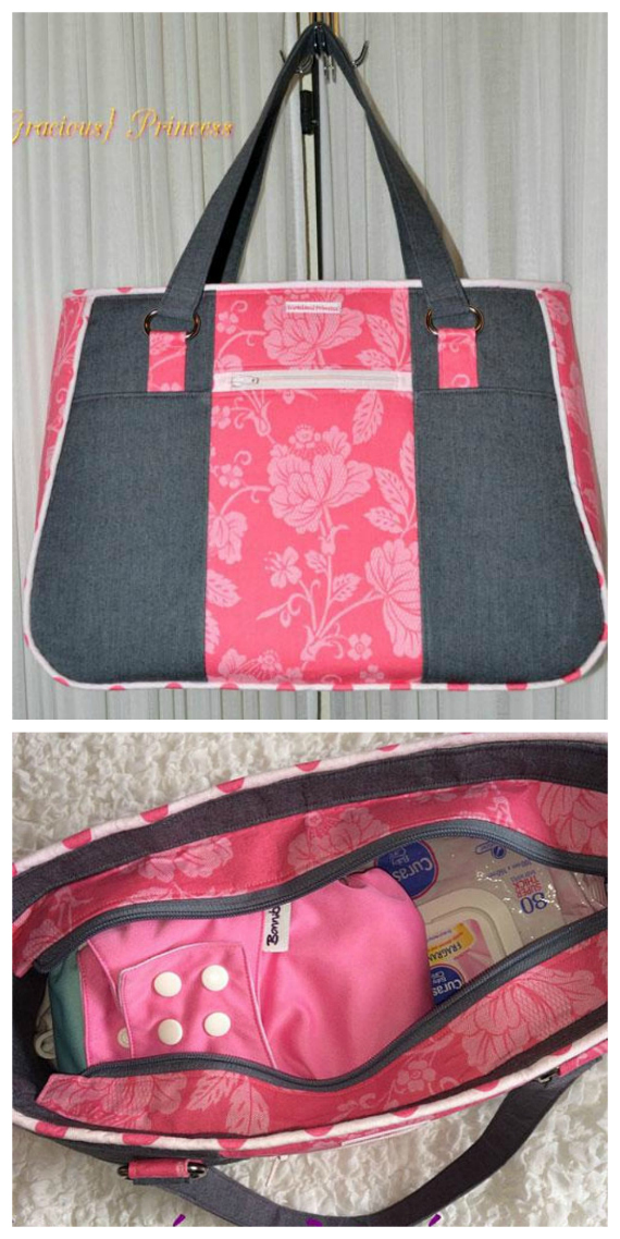 Goin' Uptown Tote Bag Purse sewing pattern