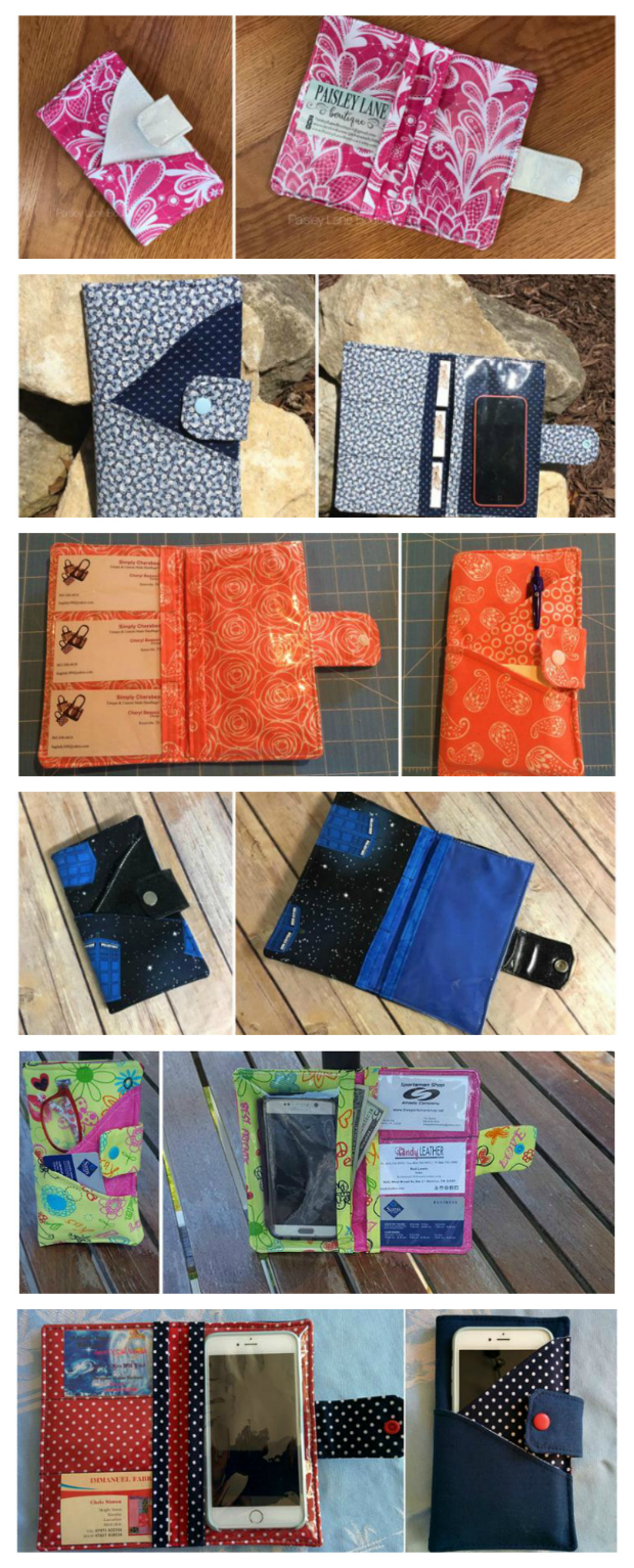 Lidya Phone Wallet sewing pattern - Sew Modern Bags