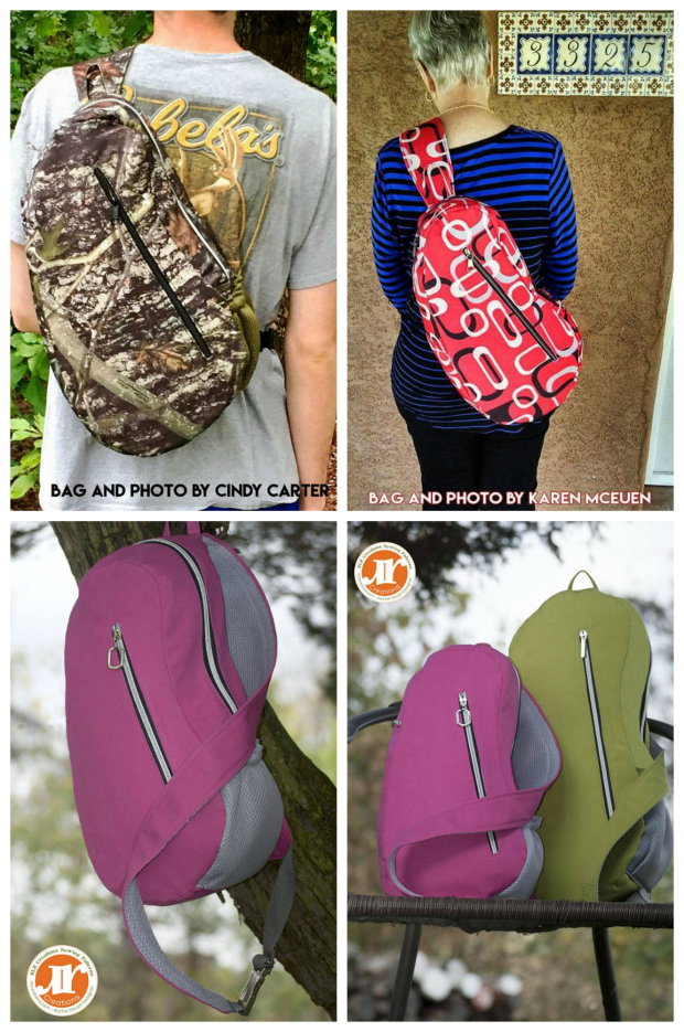 The Teardrop Sport Crossbody Backpack / Sling Bag sewing pattern - Sew Modern Bags