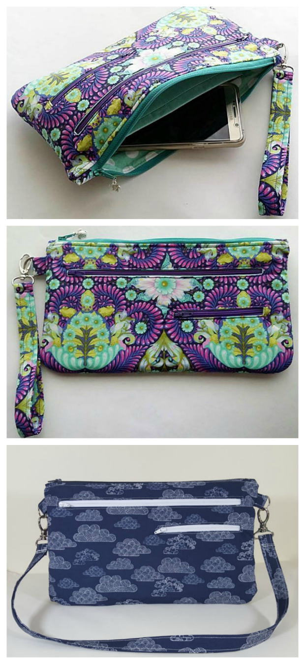 Dana Bag and Wristlet sewing pattern - Sew Modern Bags