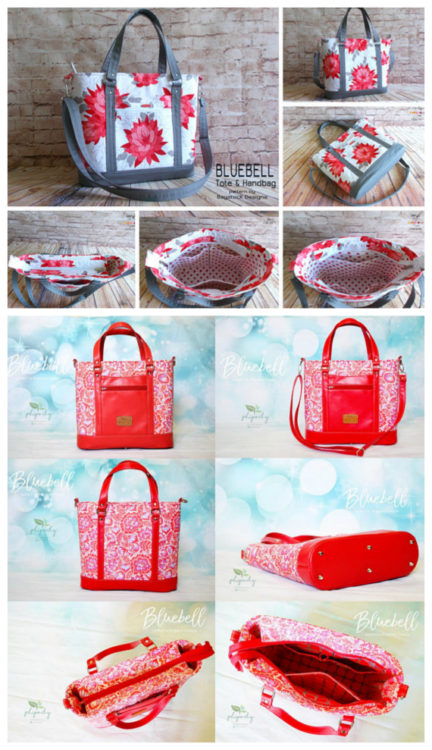 Bluebell Tote and Handbag sewing pattern - Sew Modern Bags