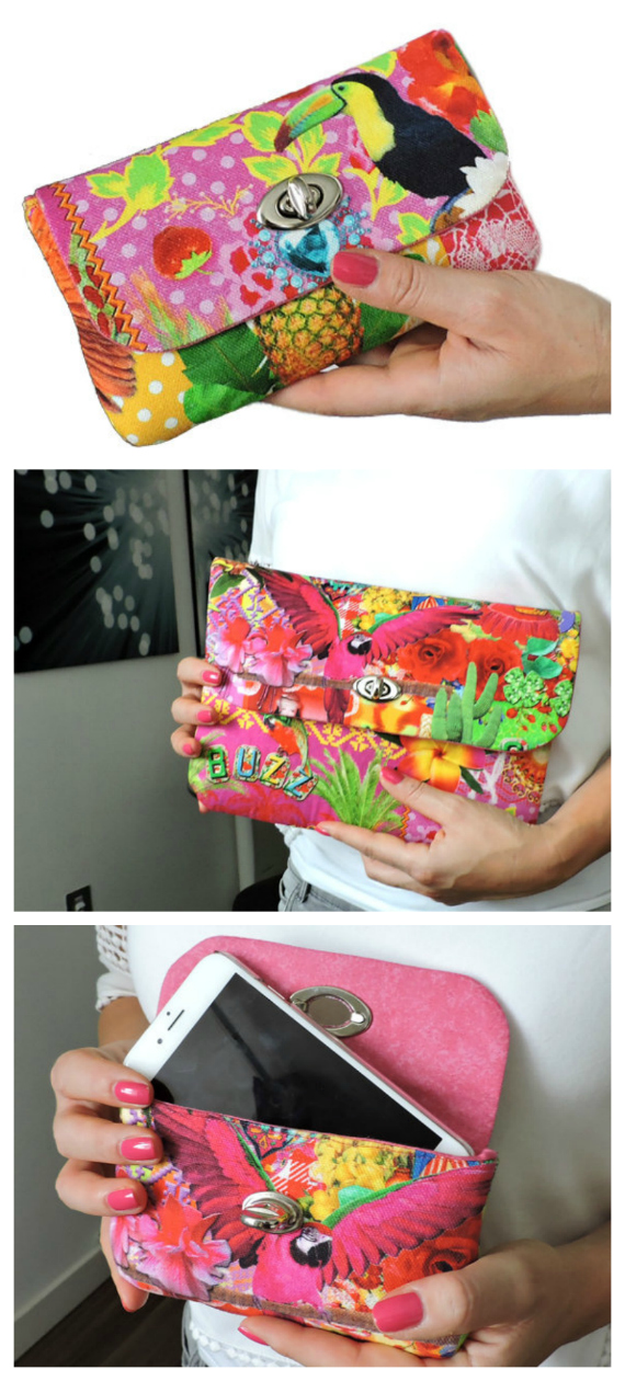 Twist Lock Wallet and Clutch sewing pattern - Sew Modern Bags