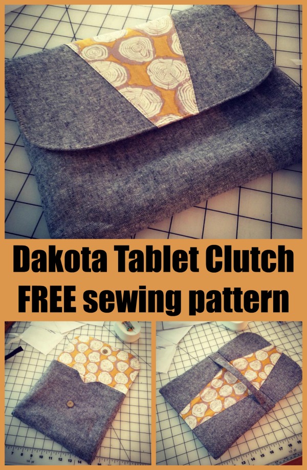 Dakota Tablet Clutch FREE sewing pattern