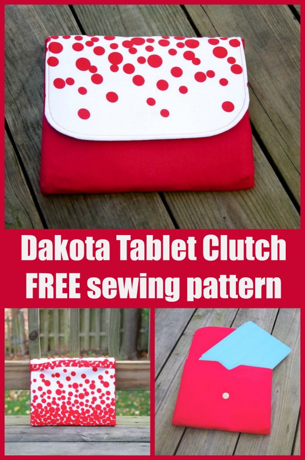 Dakota Tablet Clutch FREE sewing pattern