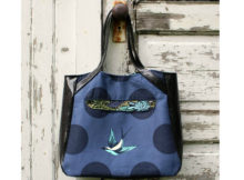 We've found another FREE pdf pattern which we think you will love, it's called the Alice Shopper Tote. Alice is an easy-to-sew large tote bag featuring an exterior open pocket with magnetic snap, with a unique shape that lets a bit of contrasting fabric peek out of the bag. There is also a simple patch pocket inside and the straps are long enough for you to carry Alice over your shoulder. Alice is aimed at the beginner sewer and her approximate final size is 17″ wide by 14″ tall by 5″ deep.