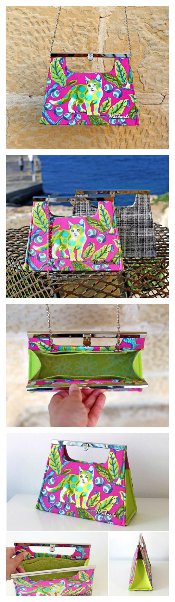 Paris Purse - the perfect statement or party bag! - Sew Modern Bags