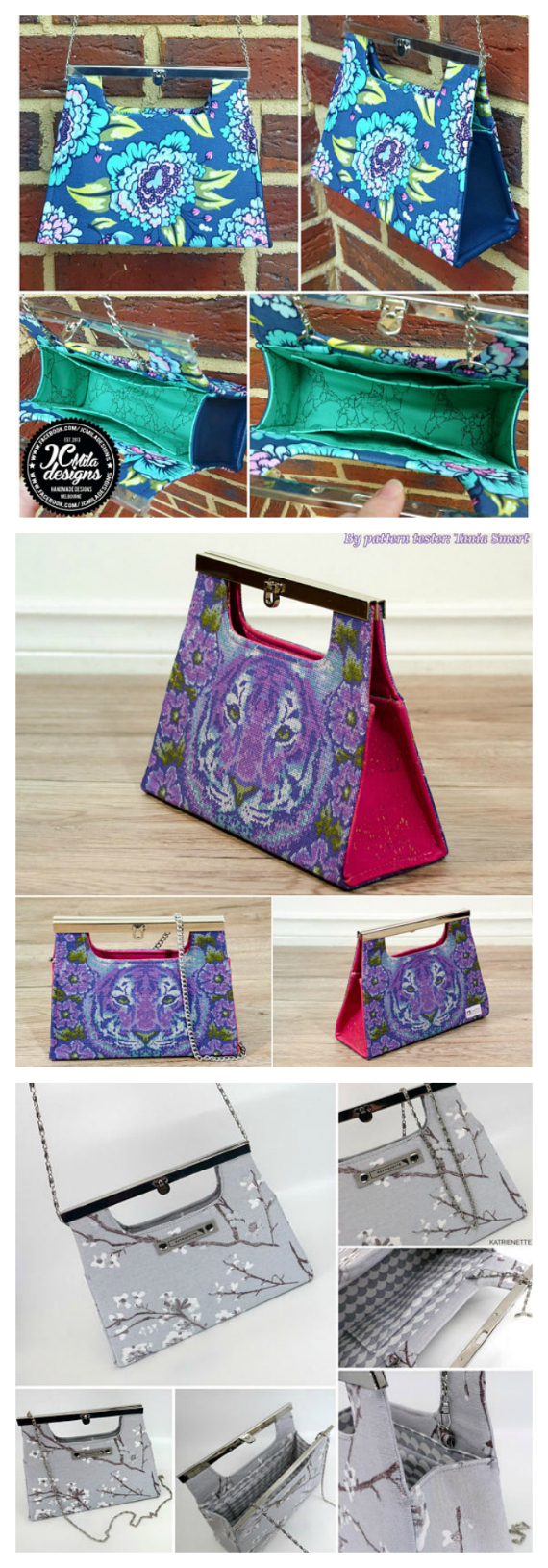 Paris Purse - The perfect statement or party bag! - Sew Modern Bags