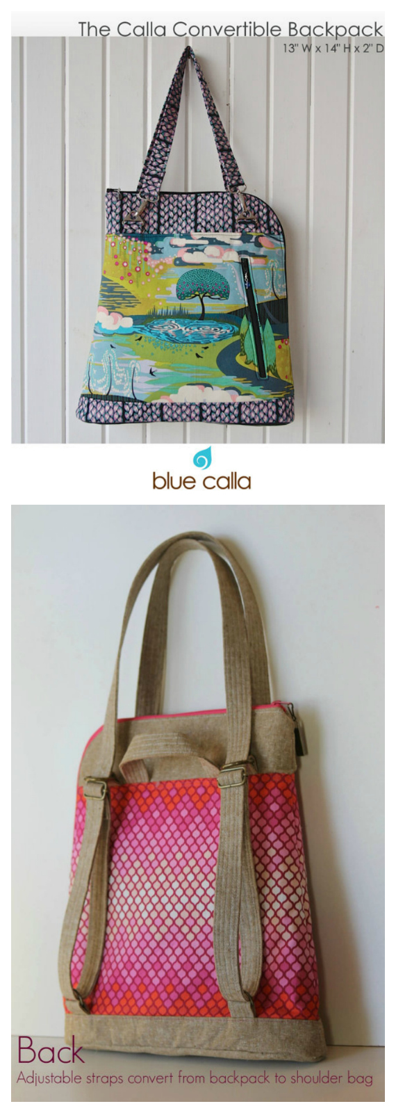 Modern Manda Convertible Bag Pattern