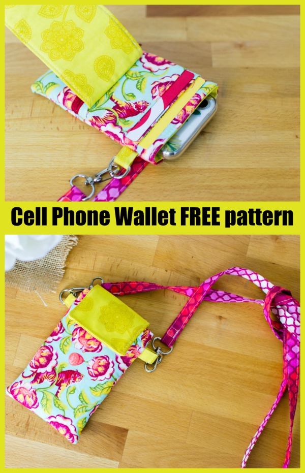 Cell Phone Wallet FREE sewing pattern - Sew Modern Bags