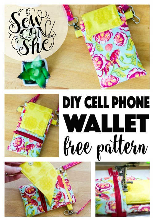 Cell Phone Wallet FREE sewing pattern