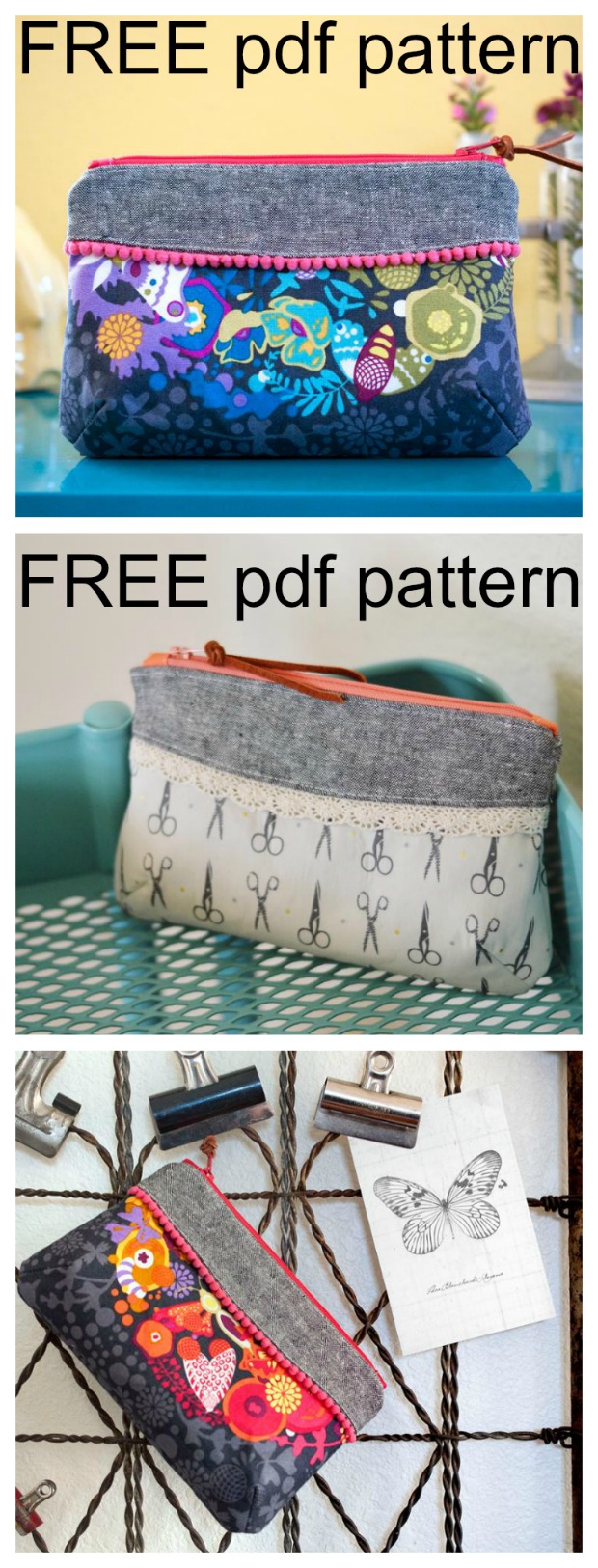 45. Making the Heidi Foldover Clutch by Swoon Sewing Patterns FREE pattern!  - YouTube