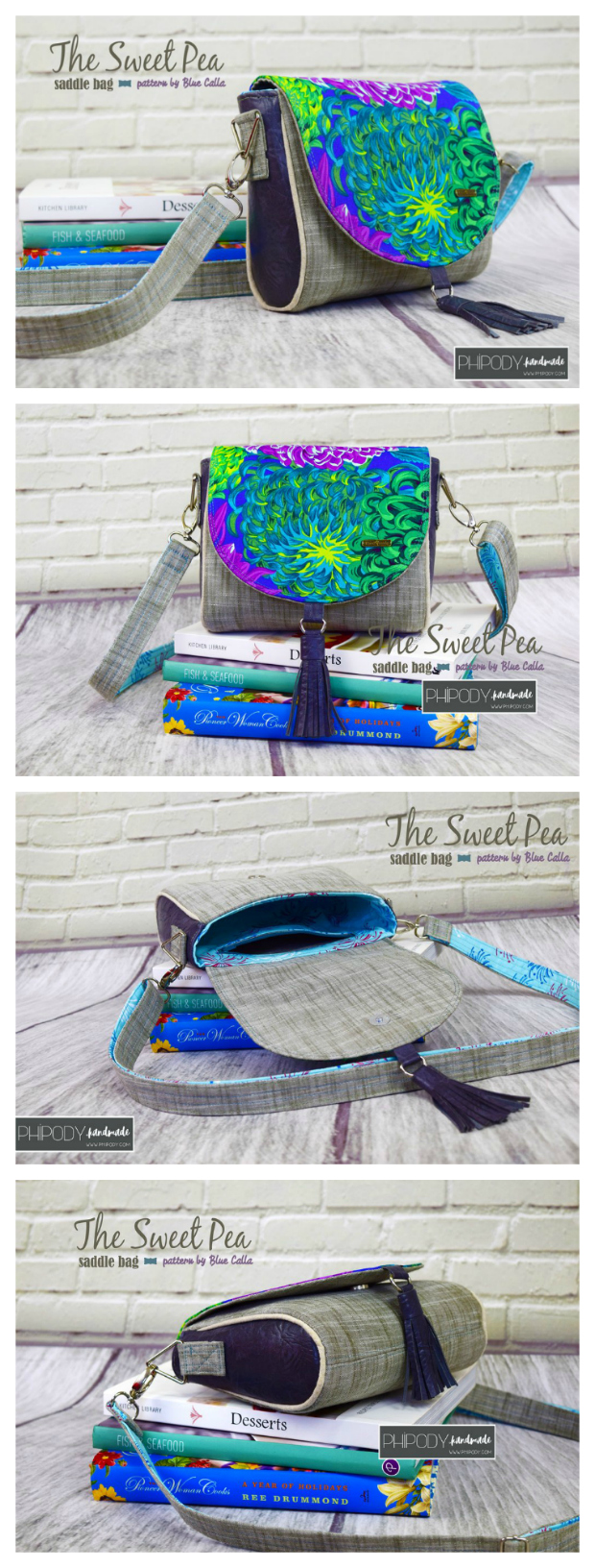 Sweet Pea Saddle Bag - FREE crossbody bag pattern