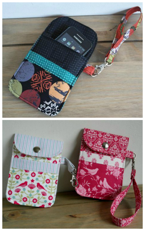 Here we have a downloadable pdf pattern for an awesome mobile phone padded pouch, that is aimed at the advanced beginner sewer. This pattern was actually featured in the December 2013 issue of the Sewing World Magazine. These Mobile Phone Padded Pouches are the ideal accessory for storing a mobile phone. You can make them in fun coloured prints for the kids or choose floral, stripes and contemporary designs for the grown-ups. The instructions include 3 different closure options to choose from and the option of adding a useful wrist-strap.