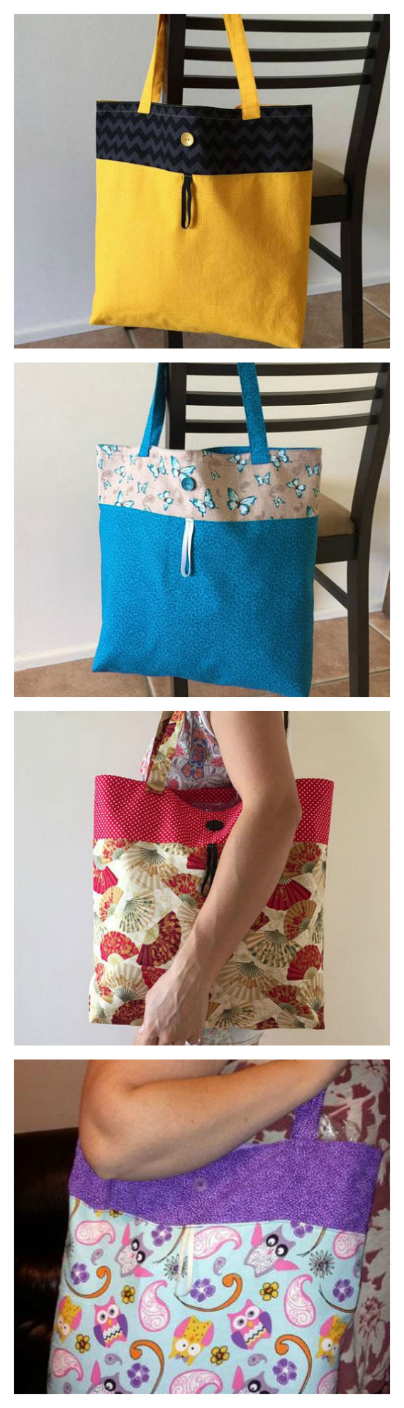 Reusable grocery bag pattern - Sew Modern Bags