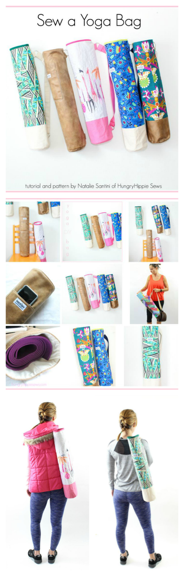 If you are into YOGA, or you know someone who is, then here is a FREE pattern for you to make a Yoga Bag to carry a yoga mat.