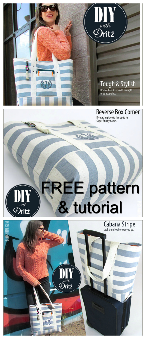If you want to make yourself an awesome summer bag then you should download this FREE pdf pattern for the Super Sturdy Summer Tote.