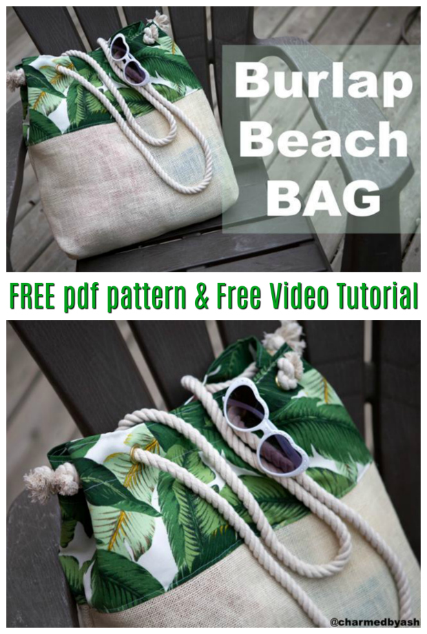 The Burlap Bottom beach bag is a great bag for you to take to the beach. As well as being a beach bag that holds everything you'll need to take to the beach it also comes with an inside pocket for those important things such as cell phones, money and other small items you don't want to get sandy or wet. Please note that this is a one layer bag with no lining.