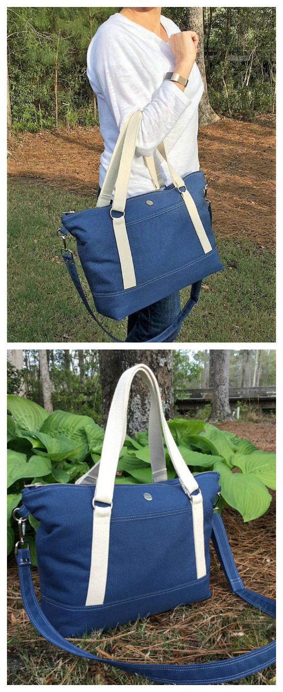 With this pdf pattern, the intermediate sewer gets two patterns for the price of one. You get to make both a diaper bag and an insulated bottle/snack bag.
